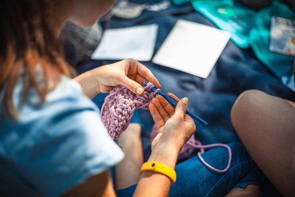 Knitting, yoga, and relaxation: a mindful path to calm